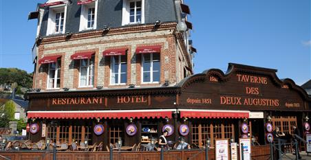 Séminaires, déjeuners et dîners d'affaires à l'Hôtel restaurant La Taverne des deux Augustins, hôtel 2 étoiles, hôtel de charme, restaurant traditionnel, brasserie, hôtel bord de mer à Etretat, Seine Maritime, Normandie